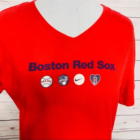 Nike Boston Red Sox Baseball Short Sleeve T-shirt Women’s Size Large - Picture 4 of 11
